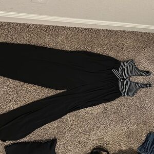 Robin Piccone Black and White Jumpsuit Modern Minimalist Design